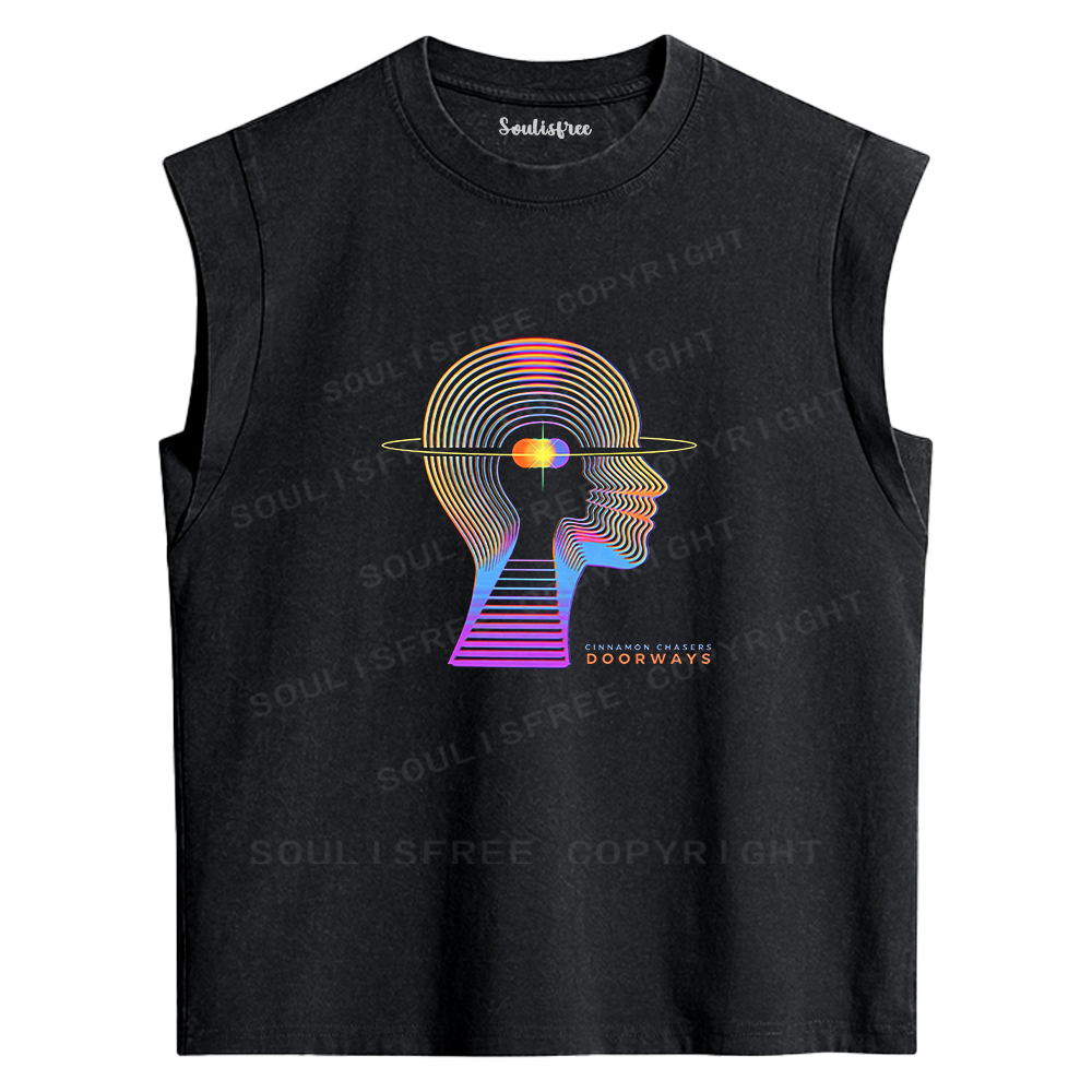 Soulisfree The Gateway Within Washed Tank Tops