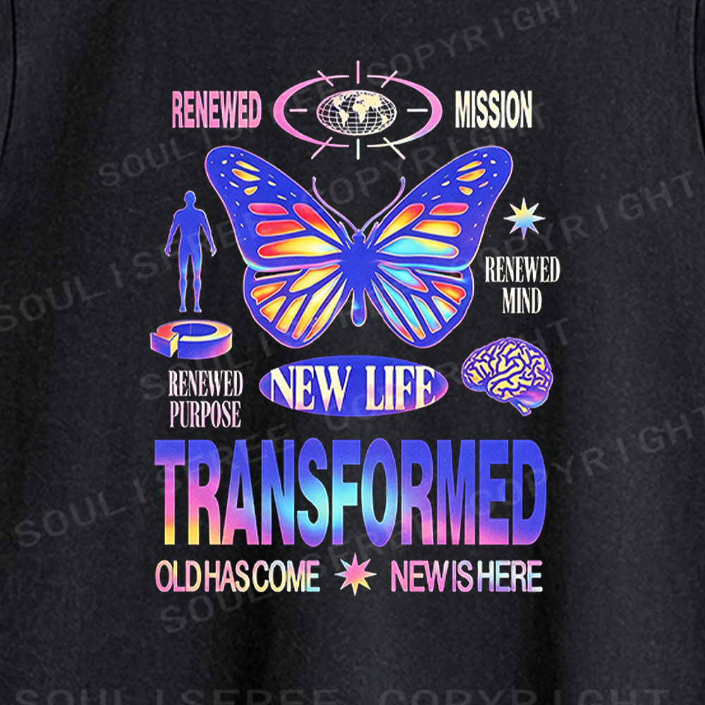 Soulisfree Transformed Butterfly Washed Tank Tops