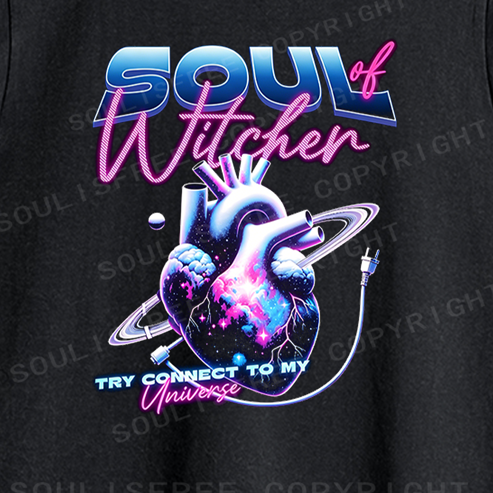Soulisfree Cosmic Heart & Cable Washed Tank Tops