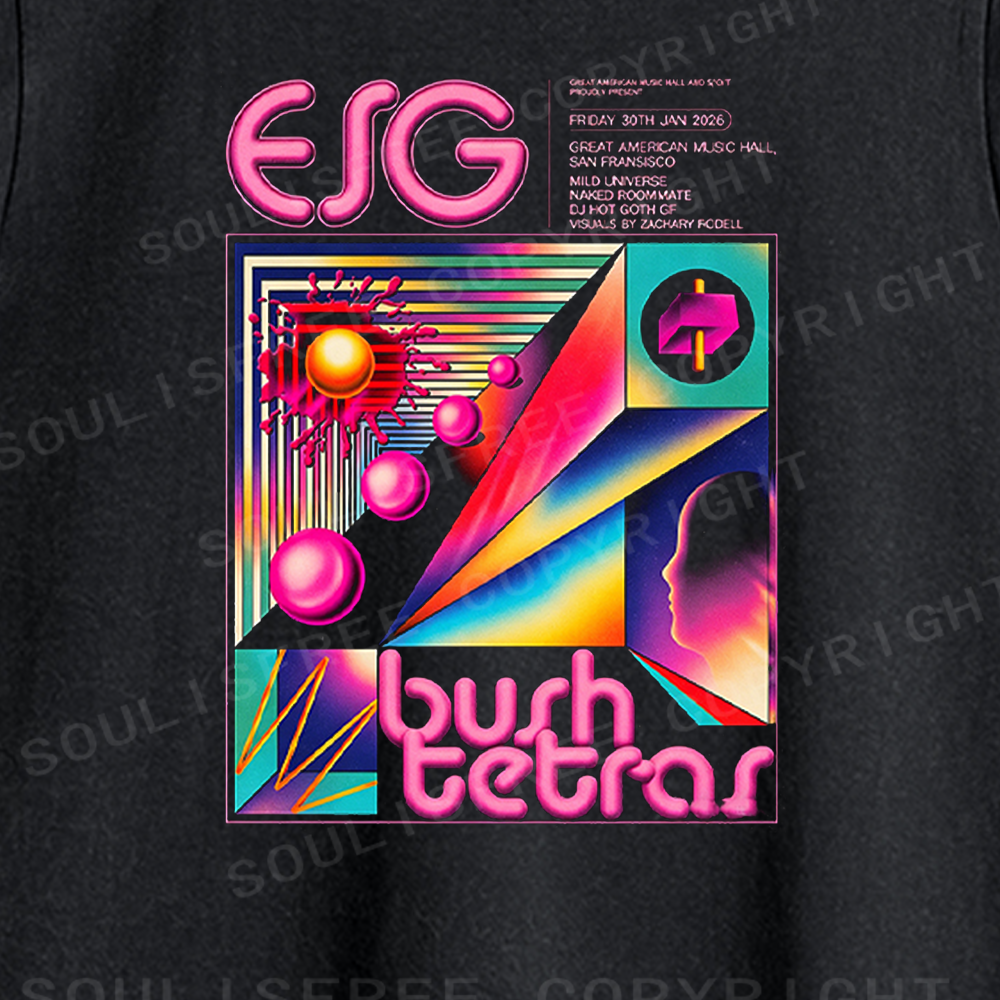 Soulisfree ESG Burb Tetras Graphic Washed Tank Tops