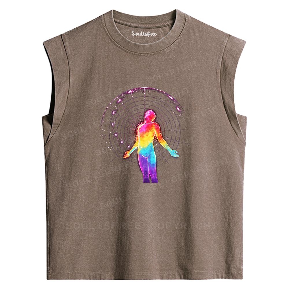 Soulisfree Unarchivable Emotions Glitch Washed Tank Tops