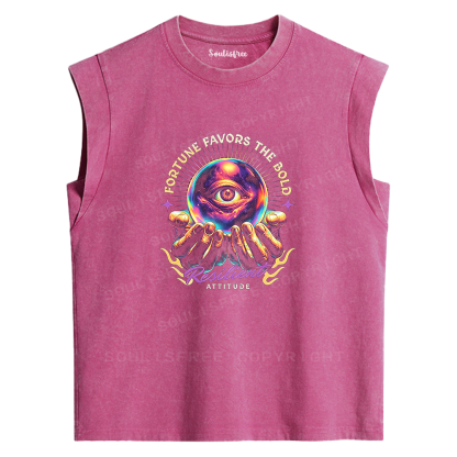 Soulisfree Fortune Favors The Bold Washed Tank Tops