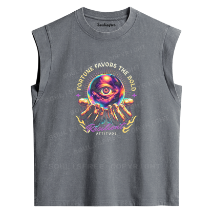 Soulisfree Fortune Favors The Bold Washed Tank Tops