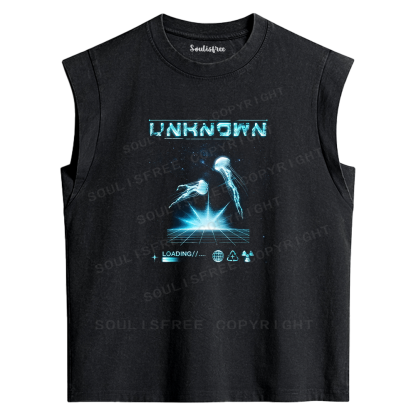 Soulisfree Unknown Loading Graphic Washed Tank Tops