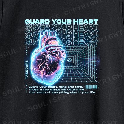 Soulisfree Cybernetic Heart Guardian Washed Tank Tops