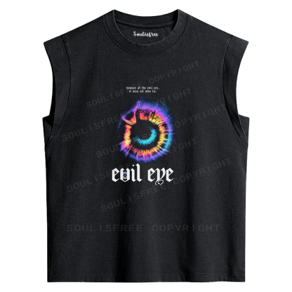 Soulisfree All-Seeing Lie Detector Washed Tank Tops
