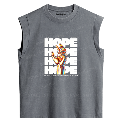 Soulisfree Hope For Better Days Washed Tank Tops
