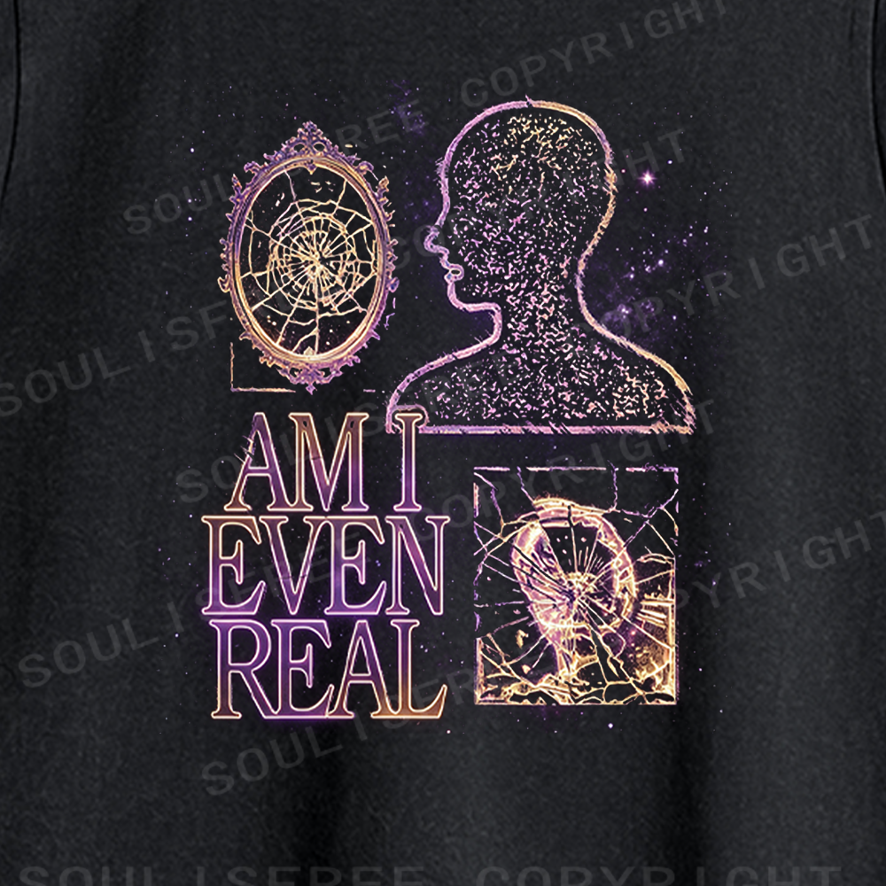 Soulisfree Am I Even Real Graphic Washed Tank Tops