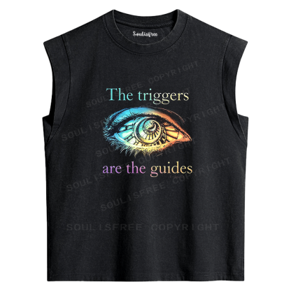 Soulisfree Triggers Are Guides Graphic Washed Tank Tops