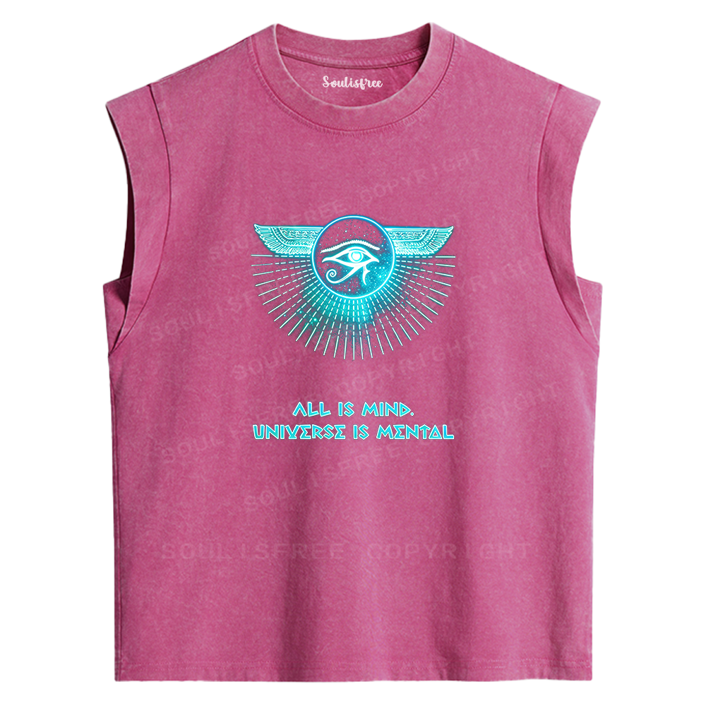 Soulisfree Eye of Horus Mind Washed Tank Tops