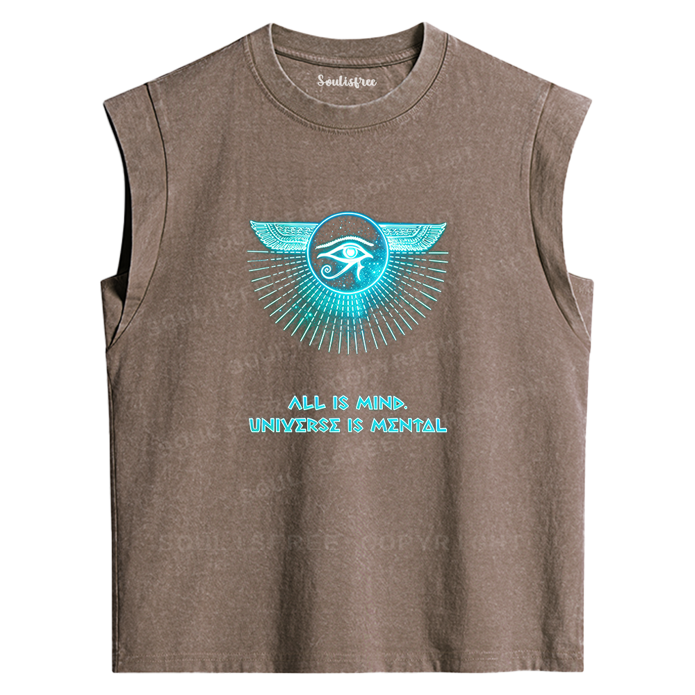 Soulisfree Eye of Horus Mind Washed Tank Tops