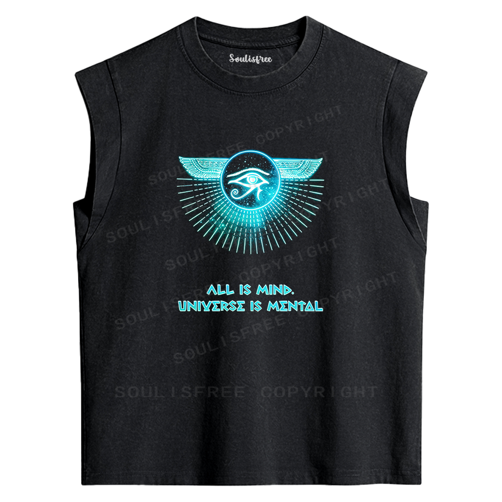 Soulisfree Eye of Horus Mind Washed Tank Tops