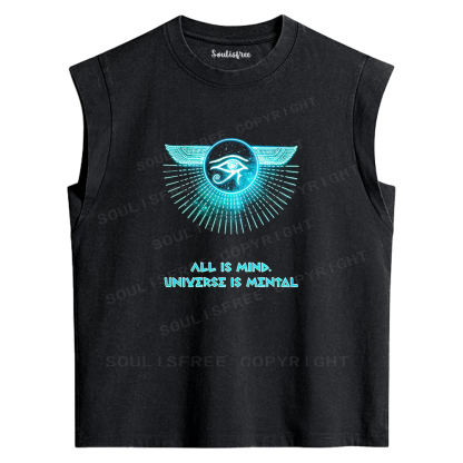 Soulisfree Eye of Horus Mind Washed Tank Tops
