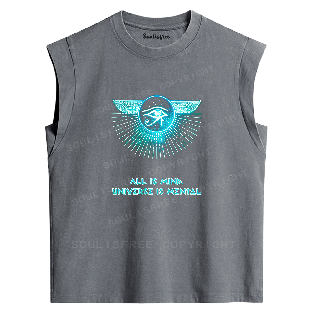 Soulisfree Eye of Horus Mind Washed Tank Tops
