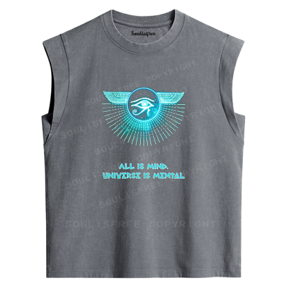 Soulisfree Eye of Horus Mind Washed Tank Tops