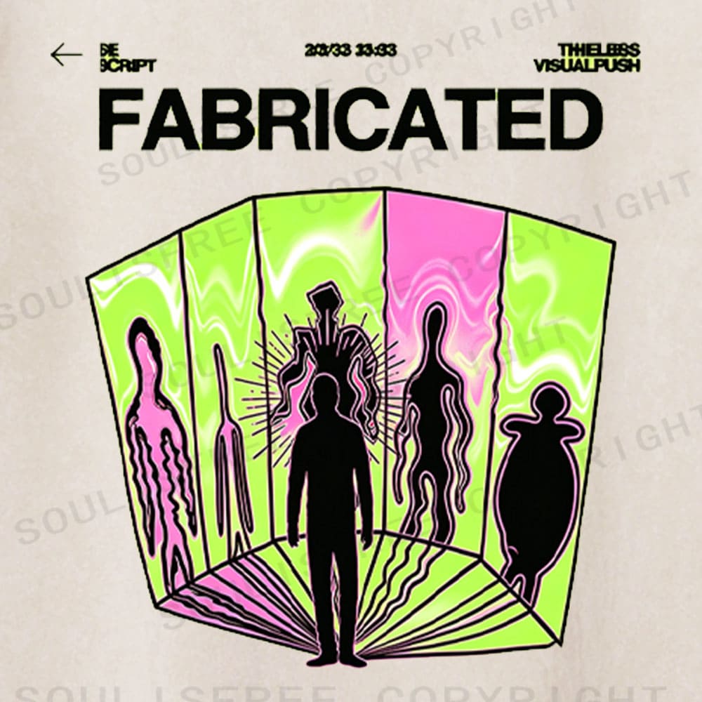Soulisfree Fabricated Reality Psychedelic Washed Tee