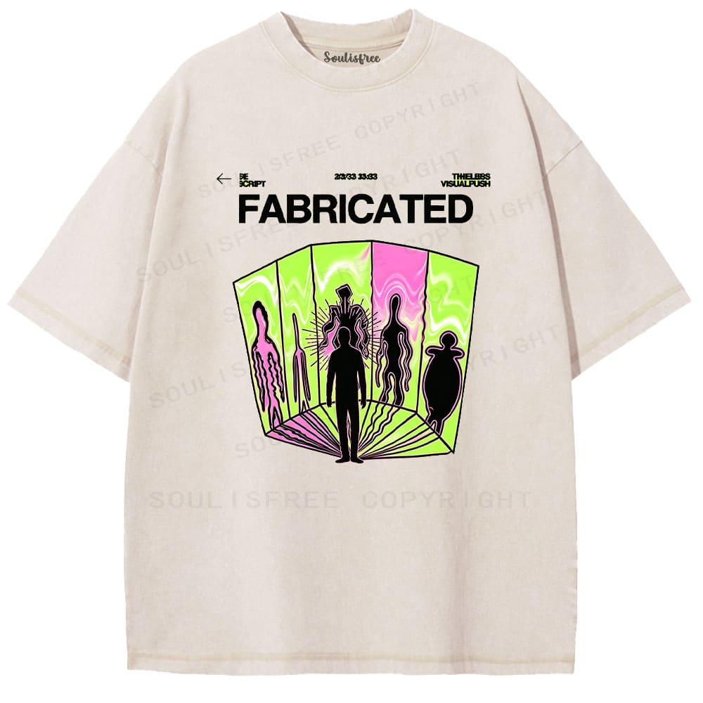Soulisfree Fabricated Reality Psychedelic Washed Tee