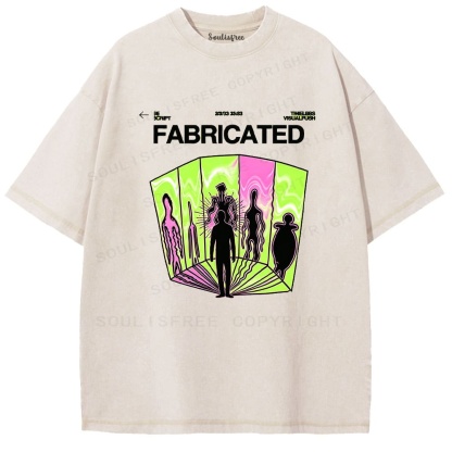 Soulisfree Fabricated Reality Psychedelic Washed Tee