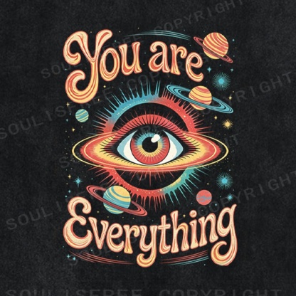Soulisfree You Are Everything Cosmic Eye Washed Tee
