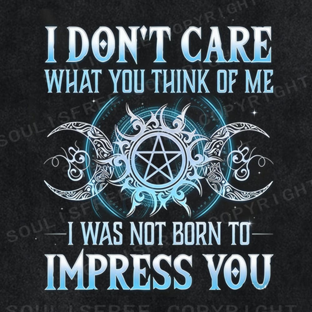 Soulisfree I Don't Care Mystic Graphic Washed Tee