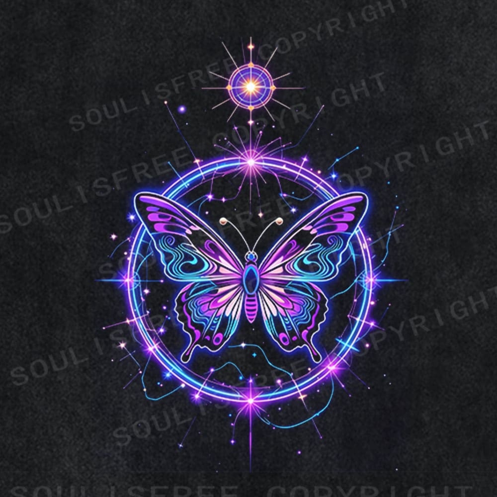 Soulisfree Glowing Soul Statement Washed Tee