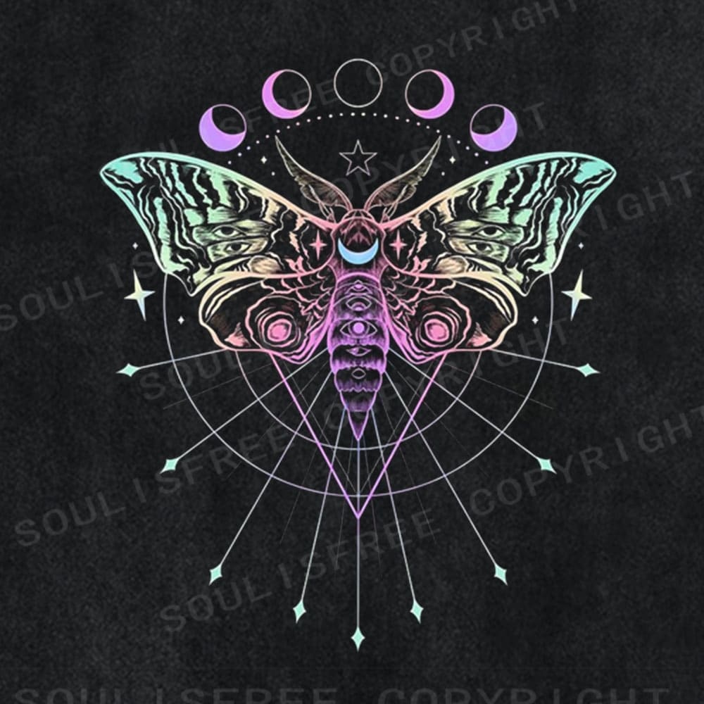 Soulisfree Mystic Moth Cosmic Washed Tee