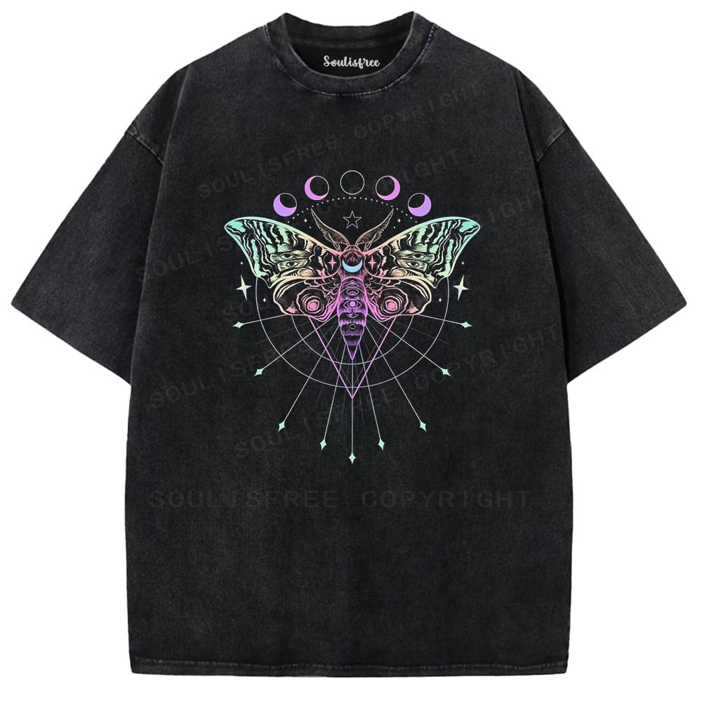 Soulisfree Mystic Moth Cosmic Washed Tee