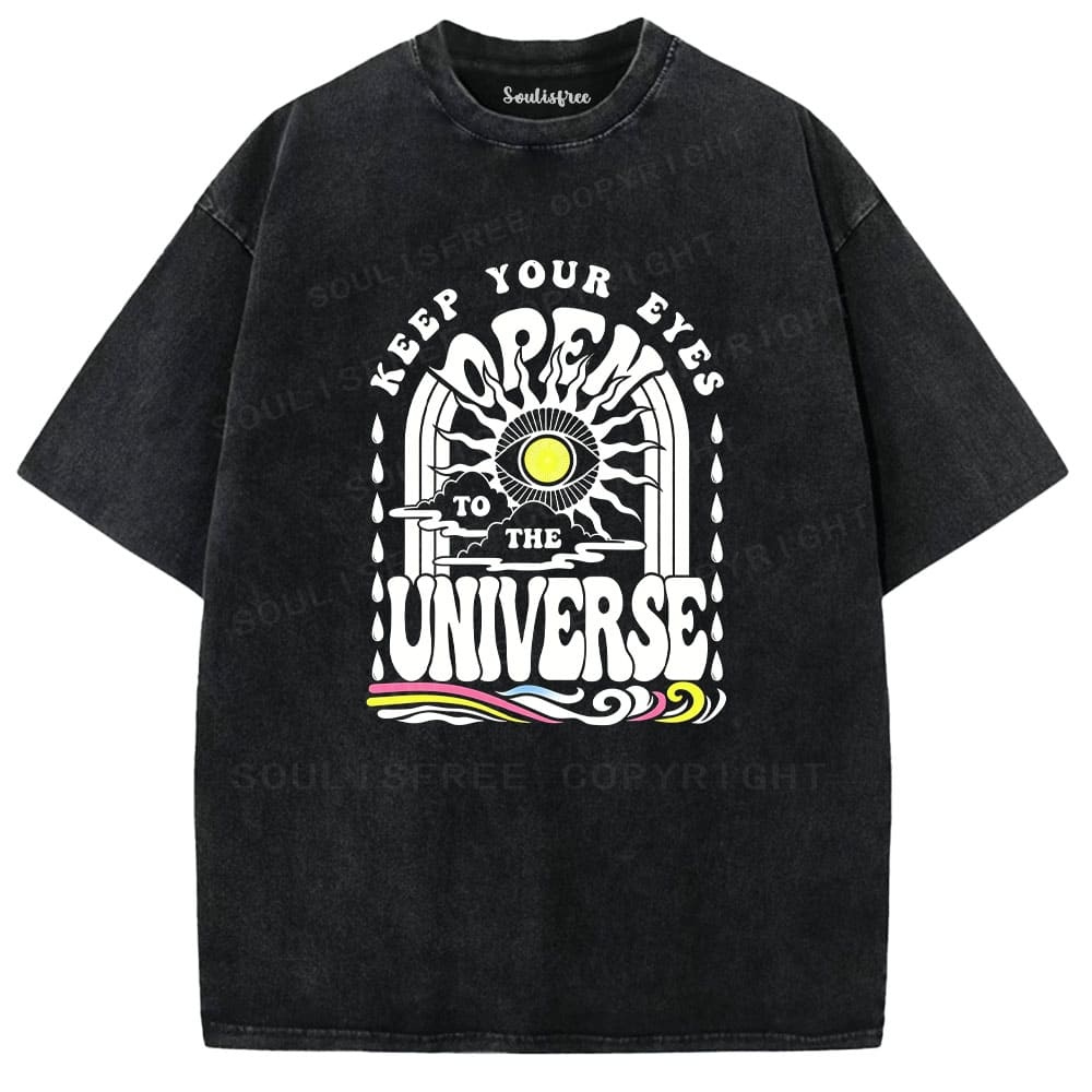 Designed Soulisfree Wander into Dream Spores Artistic Washed Tee | Soulisfree