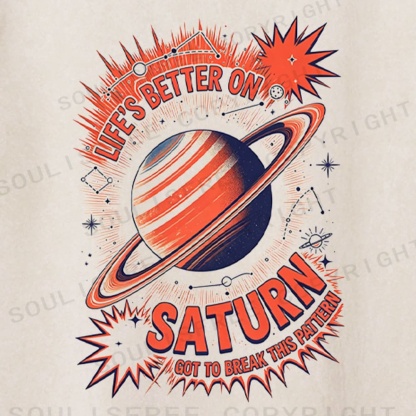 Soulisfree Retro Future Casual Washed Tee