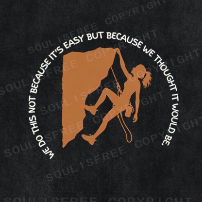 Soulisfree Rock Climbing Adventure Washed Tee