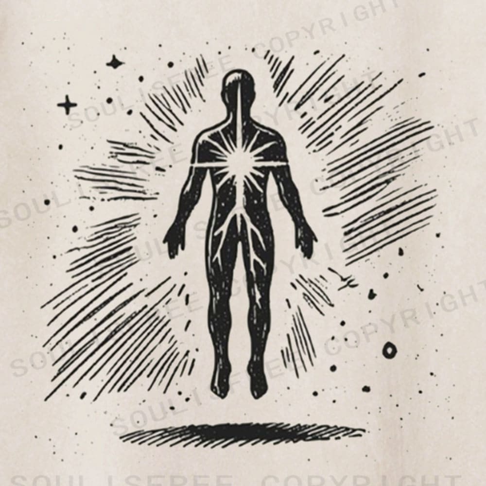 Soulisfree Energy Awakening Streetwear Washed Tee