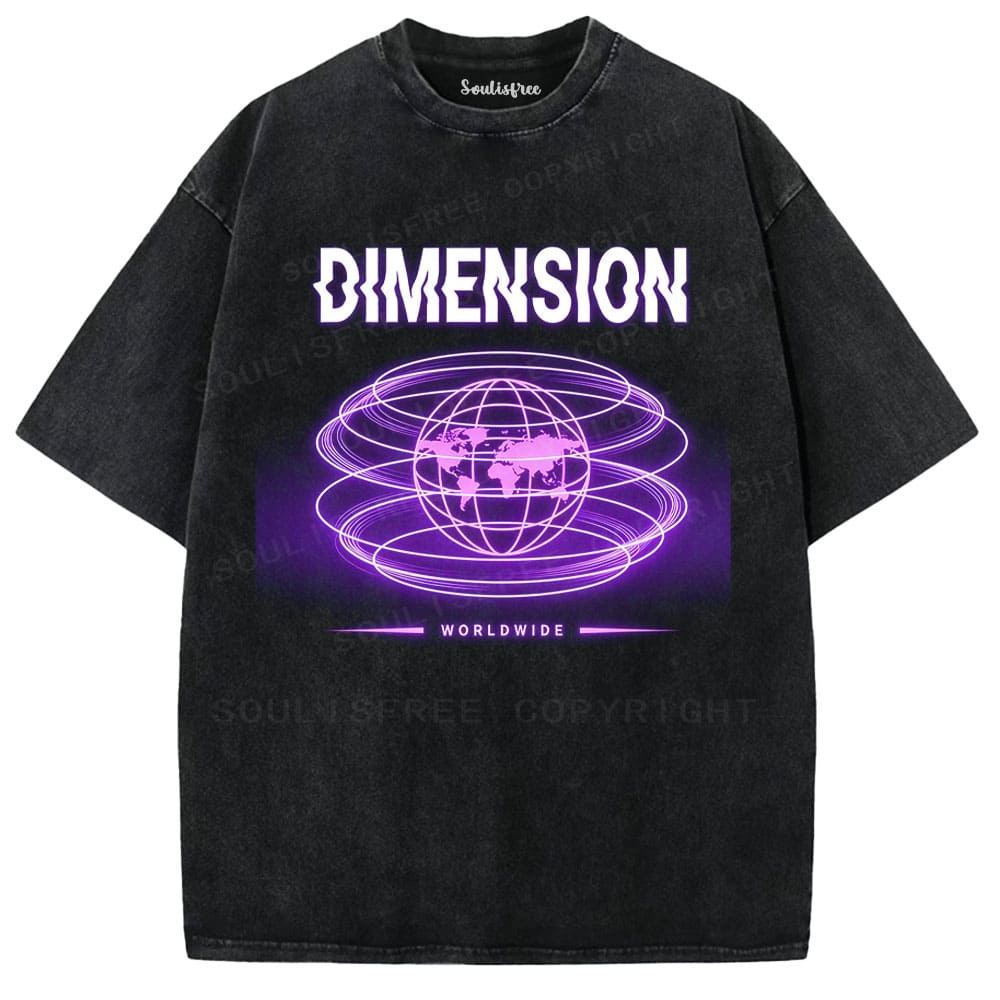 Designed Soulisfree Wander into Dream Spores Artistic Washed Tee | Soulisfree