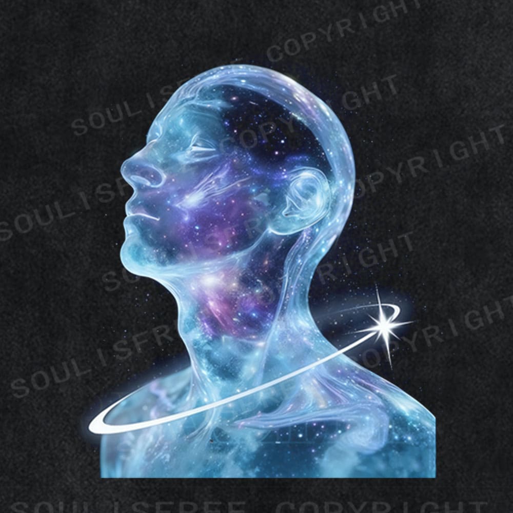 Soulisfree Cosmic Mind Nebula Washed Tee