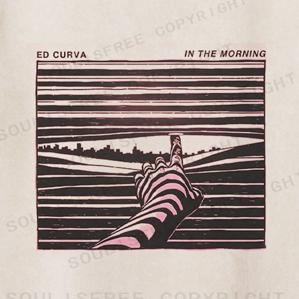 Soulisfree Morning Horizon Graphic  Washed Tee