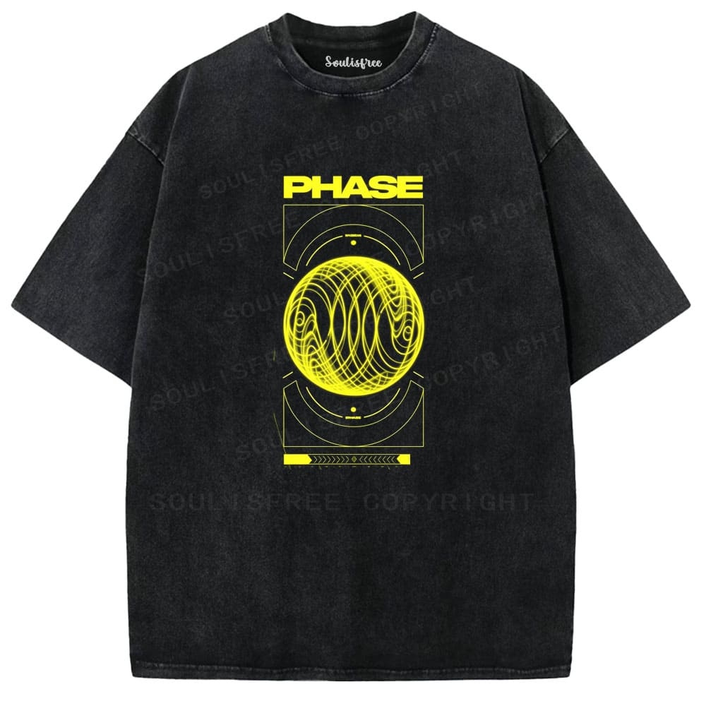 Designed Soulisfree Wander into Dream Spores Artistic Washed Tee | Soulisfree