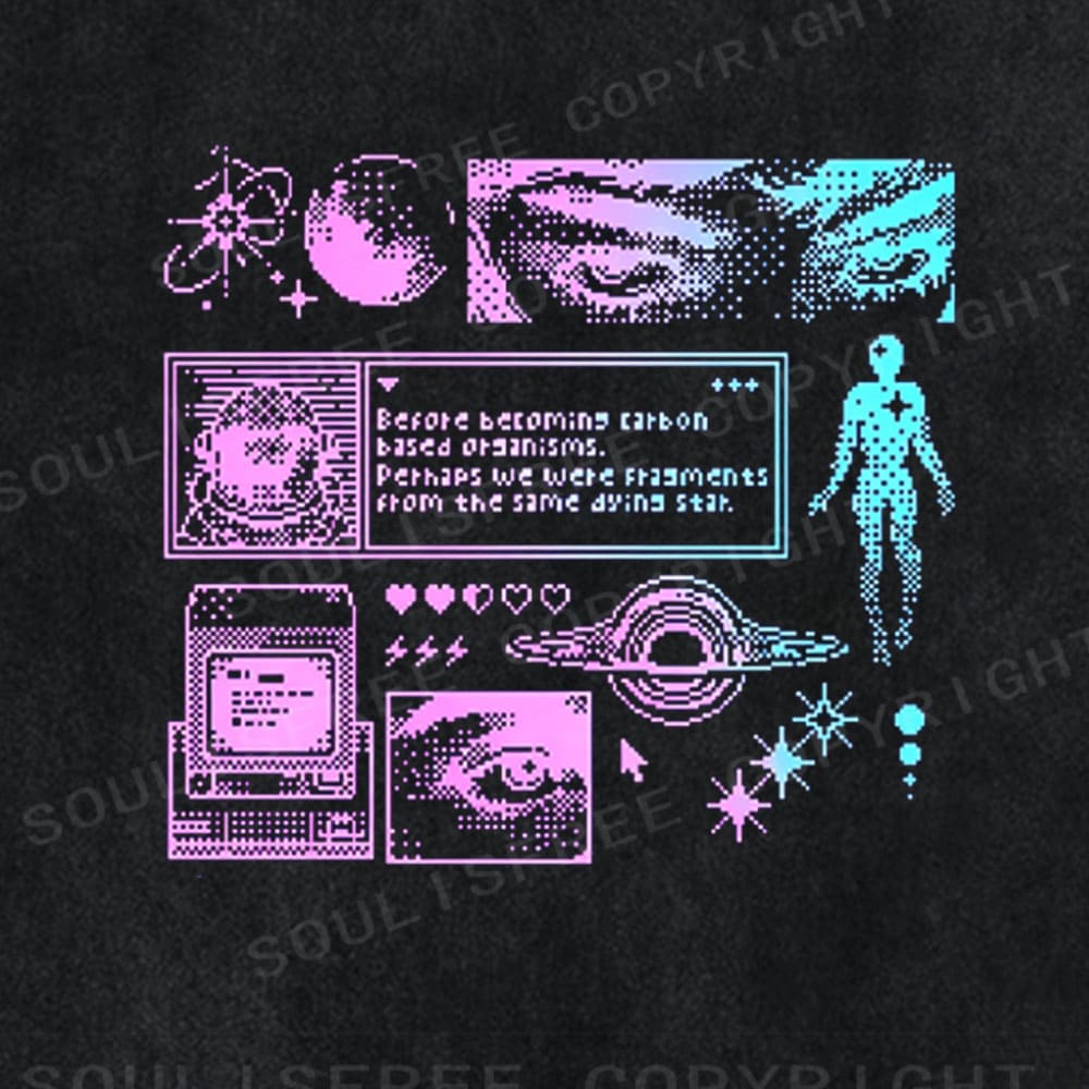 Soulisfree Pixelated Stardust Vintage Washed Tee