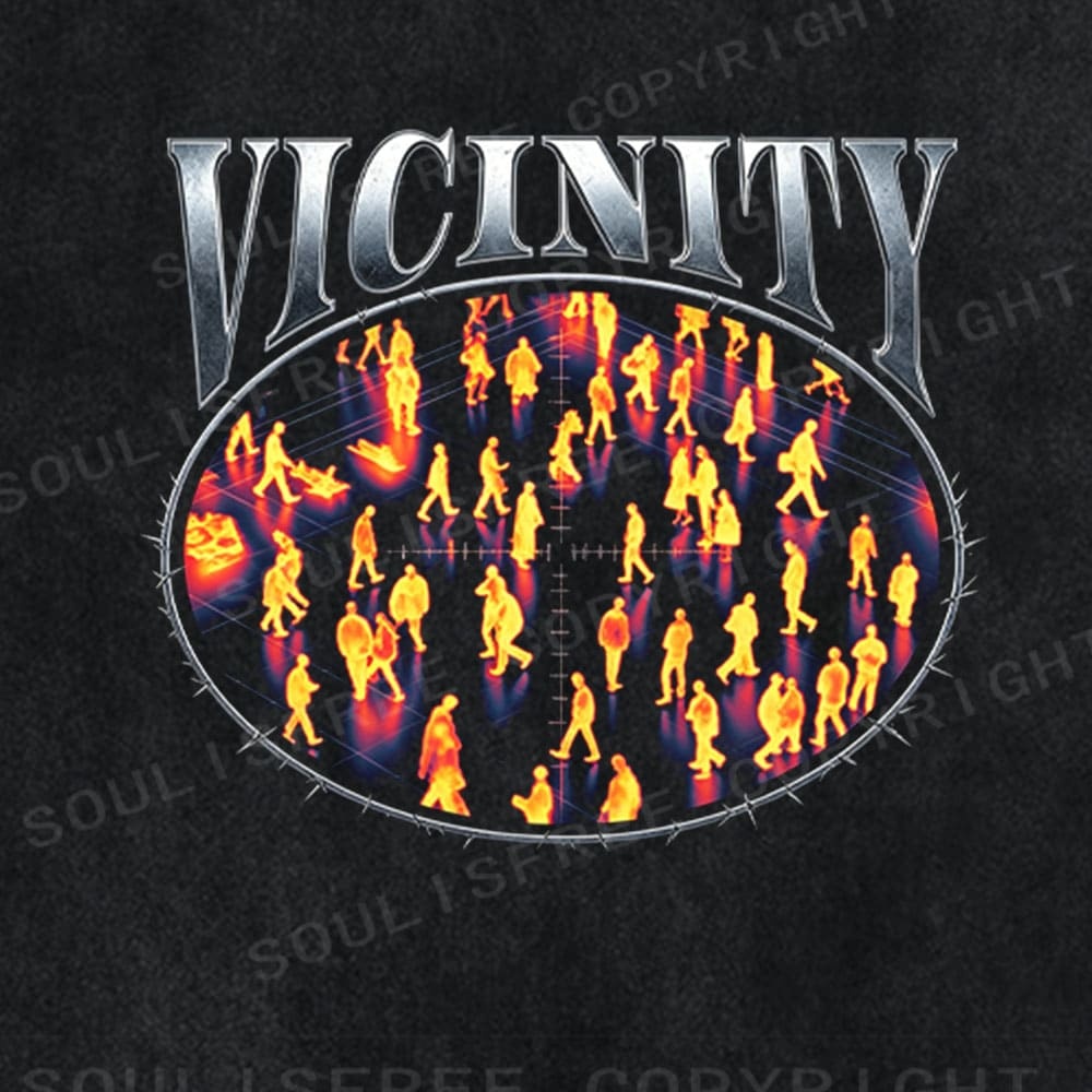 Soulisfree VICINITY Social Commentary Statement Washed Tee