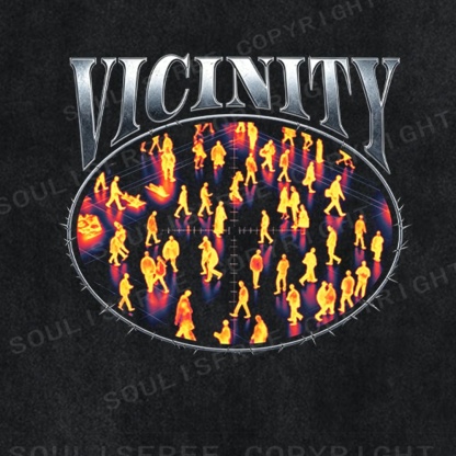 Soulisfree VICINITY Social Commentary Statement Washed Tee