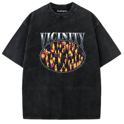 Soulisfree VICINITY Social Commentary Statement Washed Tee