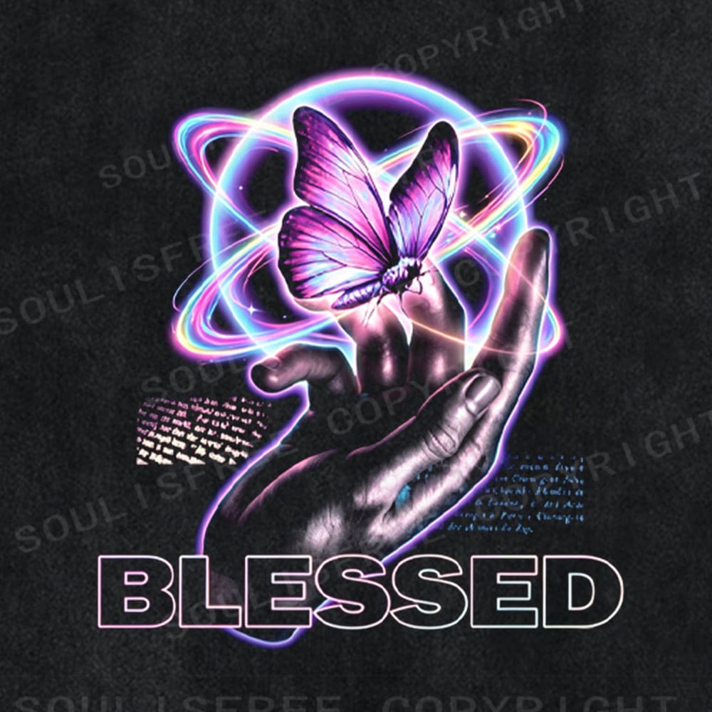 Soulisfree Genesis Butterfly Vintage Washed Tee