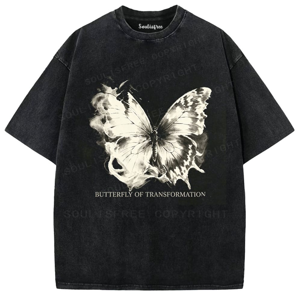 Designed Soulisfree Wander into Dream Spores Artistic Washed Tee | Soulisfree