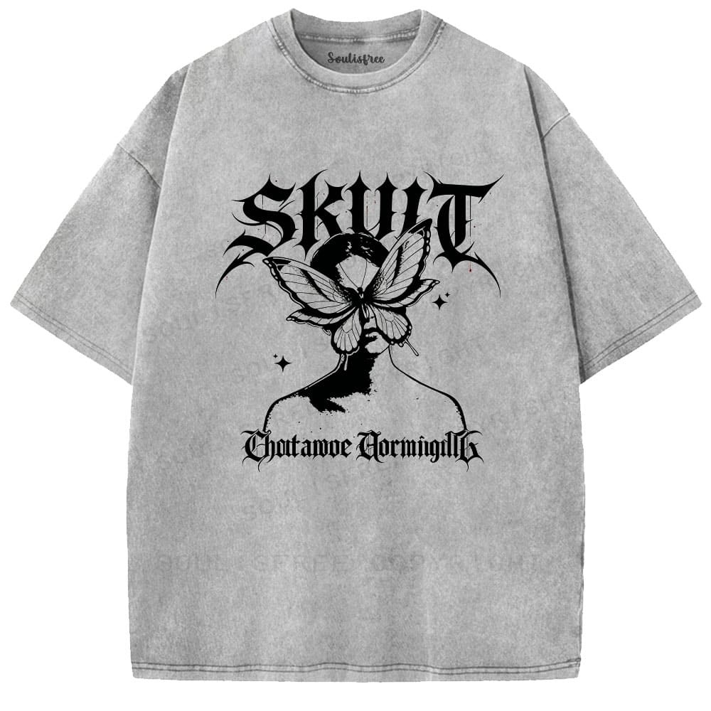 Designed Soulisfree  Washed Tee（水洗T模板） | Soulisfree