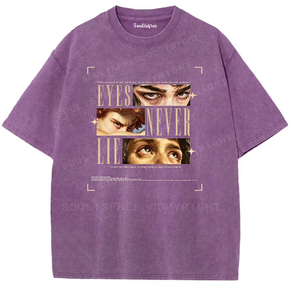 Soulisfree Gaze of Truth Vintage Graphic  Washed Tee