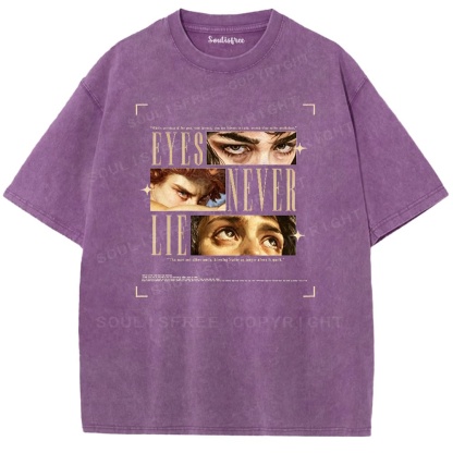 Soulisfree Gaze of Truth Vintage Graphic  Washed Tee
