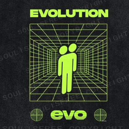 Soulisfree Digital Human Future Statement Washed Tee