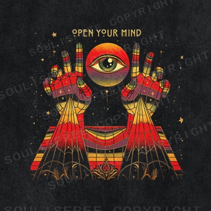 Soulisfree Open Your Mind Awakening  All-Seeing Eye Washed Tee