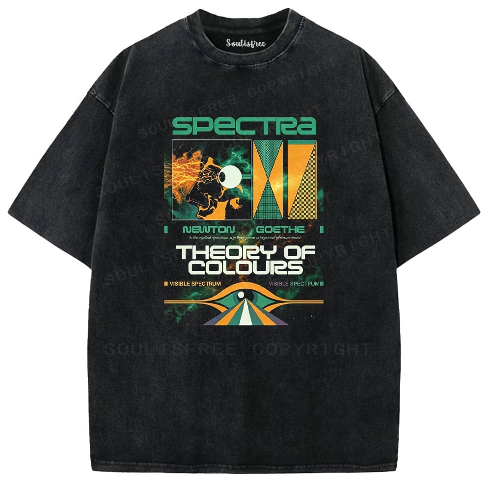 Designed Soulisfree Wander into Dream Spores Artistic Washed Tee | Soulisfree