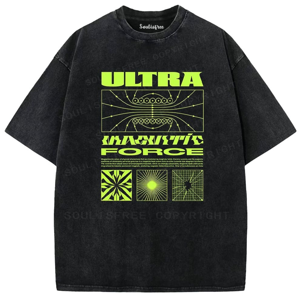 Designed Soulisfree Wander into Dream Spores Artistic Washed Tee | Soulisfree