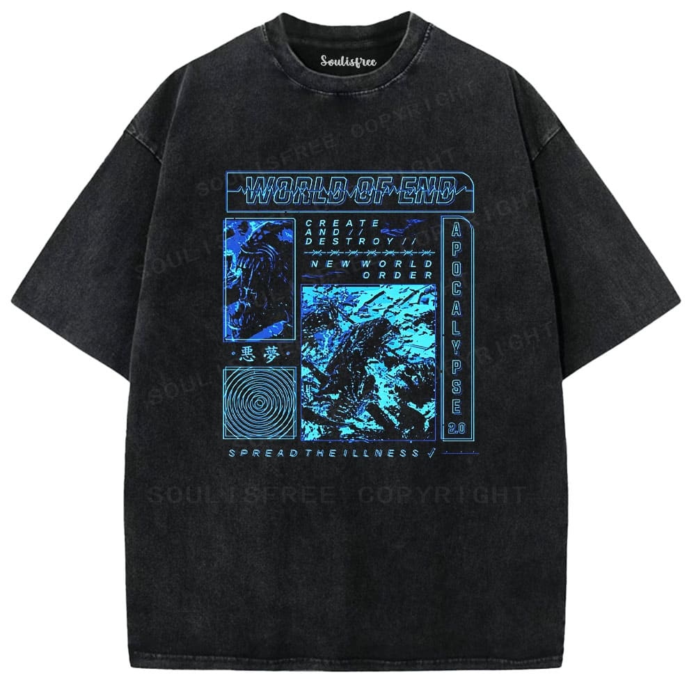 Designed Soulisfree  Washed Tee（水洗T模板） | Soulisfree