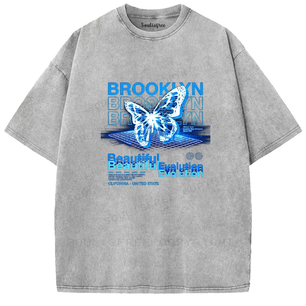 Soulistree The Digital Bloom Washed Tee